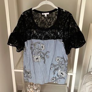 DR2 Lace Shoulder Top